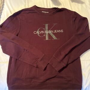 Calvin Klein Jeans Burgundy Sweatshirt